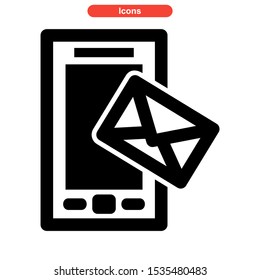 mobile chat icon isolated sign symbol vector illustration - high quality black style vector icons

