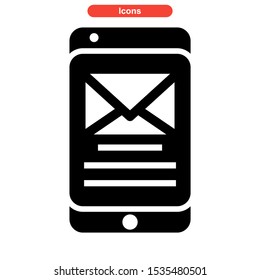 mobile chat icon isolated sign symbol vector illustration - high quality black style vector icons
