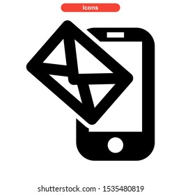 mobile chat icon isolated sign symbol vector illustration - high quality black style vector icons

