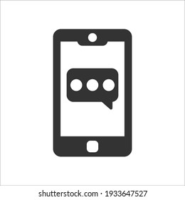 Mobile Chat icon, Vector graphics