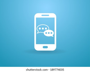 mobile chatting icon