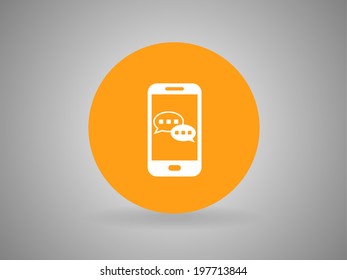 mobile chatting icon