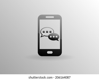 mobile chatting icon