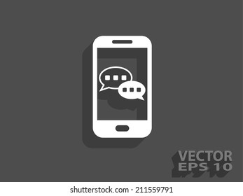 mobile chatting icon