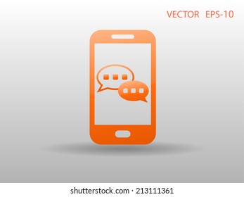 mobile chatting icon