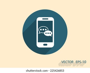 mobile chatting icon