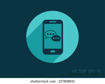 mobile chatting icon