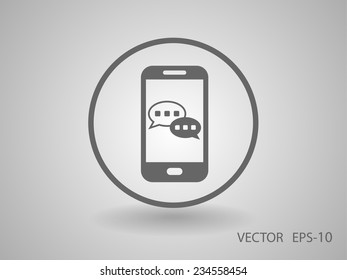 mobile chatting icon