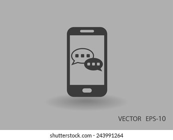 mobile chatting icon