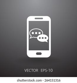 mobile chatting icon