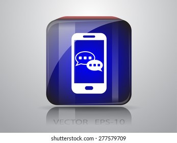 mobile chatting icon