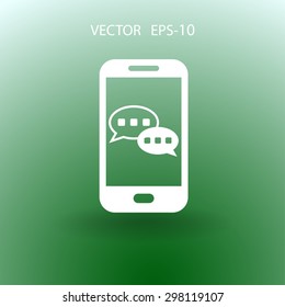 mobile chatting icon