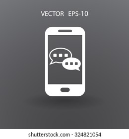 mobile chatting icon