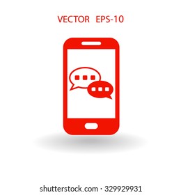 mobile chatting icon