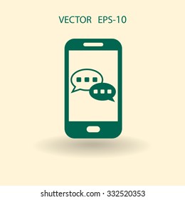 mobile chatting icon