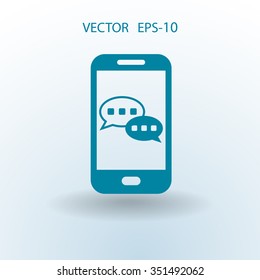 mobile chatting icon