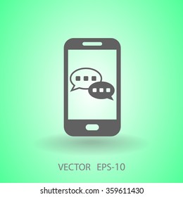 mobile chatting icon