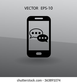 mobile chatting icon