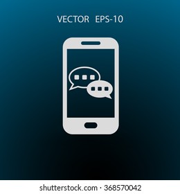 mobile chatting icon