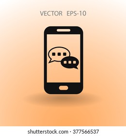 mobile chatting icon
