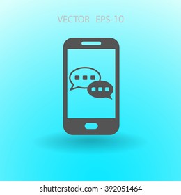 mobile chatting icon