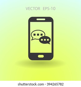 mobile chatting icon