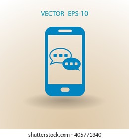 mobile chatting icon