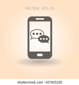 mobile chatting icon