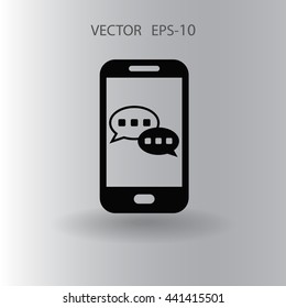 mobile chatting icon