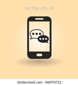 mobile chatting icon