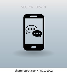 mobile chatting icon