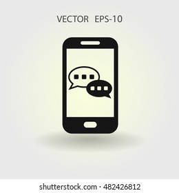 mobile chatting icon