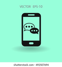 mobile chatting icon