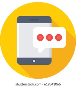 Mobile Chatting Vector Icon