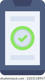 Mobile Check Icon image. Suitable for mobile application.