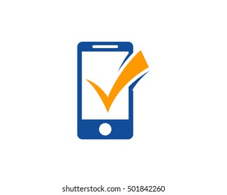 Mobile Check Logo Design Template