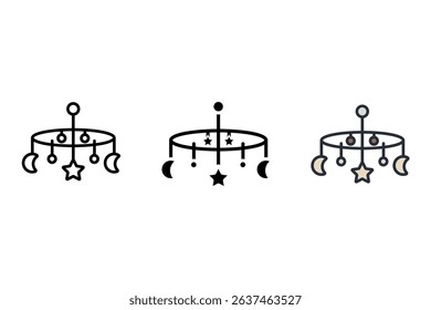 mobile chilhood icons isolated on White Background. Flat style design