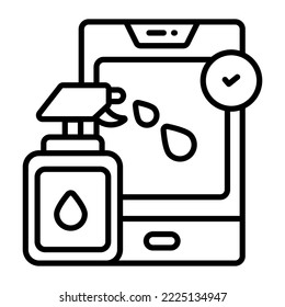 mobile cleaning Modern concepts design, Premium quality vector illustration concept. Vector symbol.