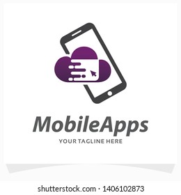 Mobile Click Application Logo Design Template