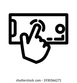 mobile click icon or logo isolated sign symbol vector illustration - high quality black style vector icons
