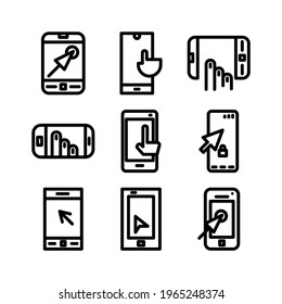 mobile click icon or logo isolated sign symbol vector illustration - Collection of high quality black style vector icons

