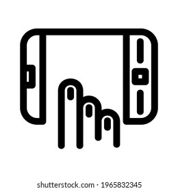 mobile click icon or logo isolated sign symbol vector illustration - high quality black style vector icons
