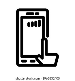 mobile click icon or logo isolated sign symbol vector illustration - high quality black style vector icons
