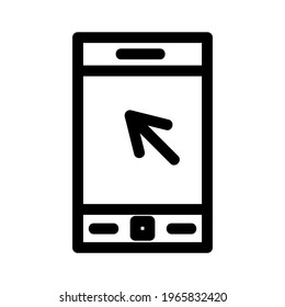 mobile click icon or logo isolated sign symbol vector illustration - high quality black style vector icons
