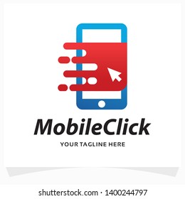 Mobile Click Logo Design Template