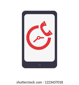 mobile clock call center service telephone