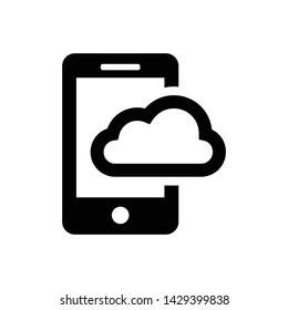 Mobile Cloud Storage Drive Icon