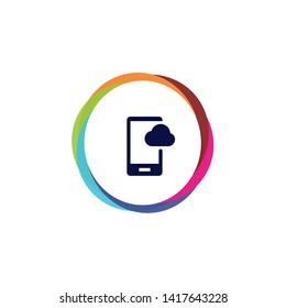 Mobile Cloud - Vector App Icon