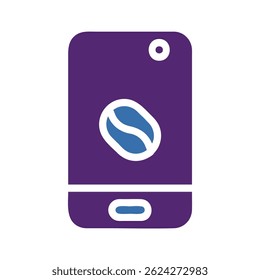 Mobile coffee ordering application illustration with a modern and minimalist aesthetic