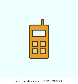 mobile color vector icon, vector illustration